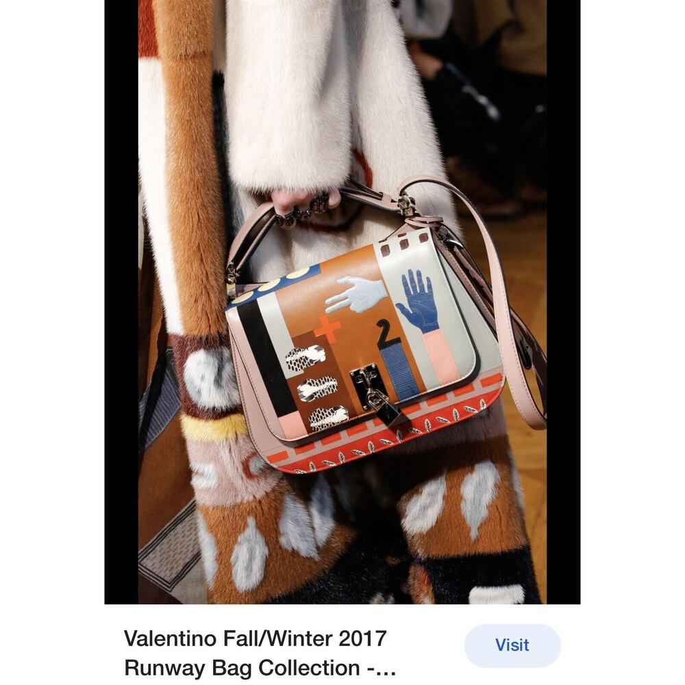 Valentino Garavani Multicolor Applique 2017 Fall/Winter Runway Bag Collection